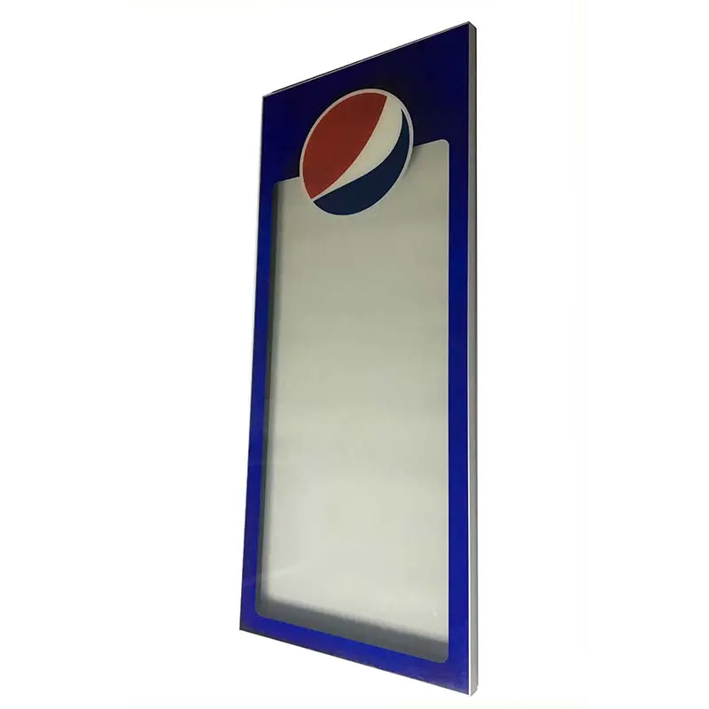 Yuebang's Upright Frameless Pepsi Logo Glass Door for Display Refrigeration
